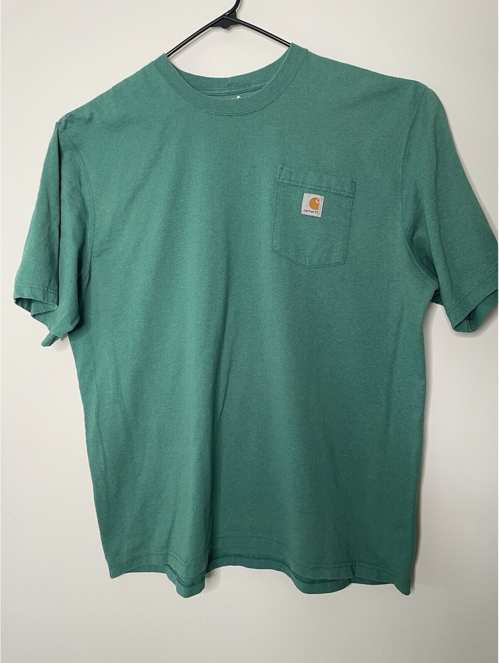 Carhartt T Shirt Men’s 2XL Green Pocket T Work Workout Workwear Loose Fit